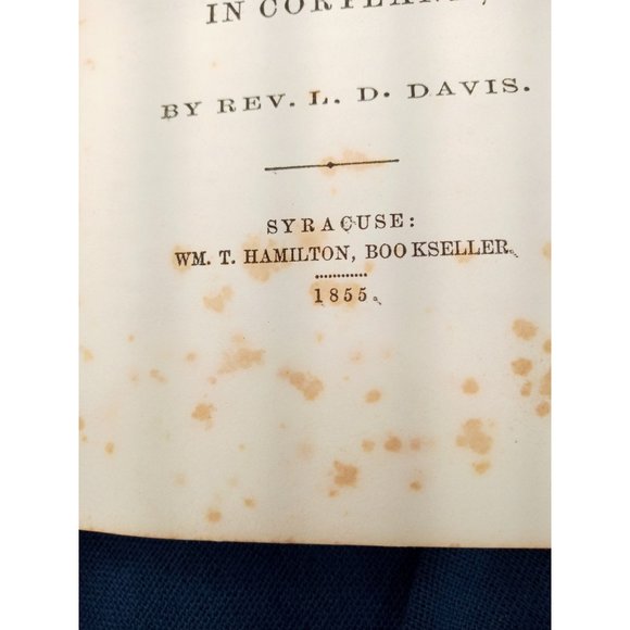 History Of The Methodist Episcopal Church Cortland New York Antique Book 1855 - Picture 4 of 9